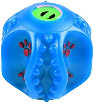Slakkenreis Извити Сферичен Звучене Странна Изтичане На Хранително Топчета Куче Обучение Моларна Играчка За Кучета Blue