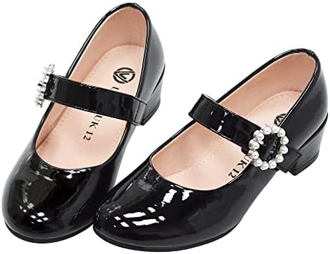 WIKENCY/Модел обувки за момичета; Обувките Мери Джейн за момичета; Сватбени Обувки с цветя модел за момичета; Вечерни