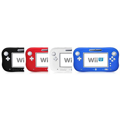 Мек Силиконов калъф WKell за дистанционно управление за Nintendo Wii U Gamepad, Розов