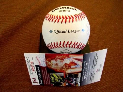 Earl Battey 5x All-star White Sox Близнаци Автографированный Бейзбол Auto Ol и 490 Карти Jsa - Бейзболни топки с автографи