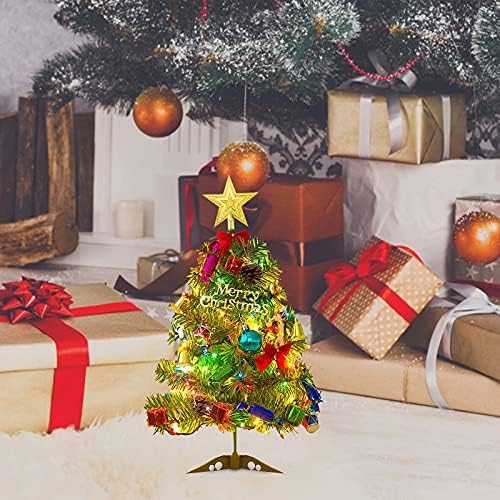 С Led Осветление Коледно Дърво Цвят На Коледната Елха Е Изкуствена Елха Коледни Мини Коледни Бор С Осветени Тенис Начало