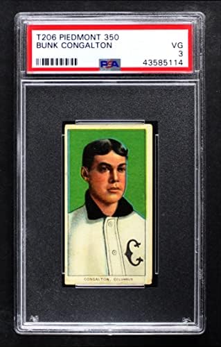 1909 T206 Бунк Конгалтон Американската асоциация - Кълъмбъс (Бейзболна картичка) PSA PSA 3.00 Американската асоциация