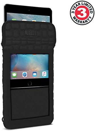 Калъф-стойка за таблет USA Gear, съвместим с iPad Mini 6 - Пътна чанта за носене с вградена капацитивен защита на екрана и регулируем пагон за носене, подходяща за таблети iPad