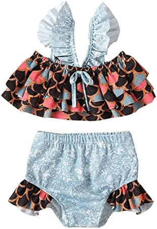Годишният бански за момичета, Летен Моден принт, Детски бански костюм в стил прашка за плаване в морски плажа, Пролетно
