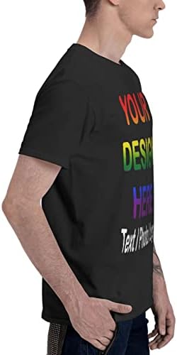 Потребителски Ризи за Мъже, Жени Персонални Тениска Унисекс Въведете Своя Собствена Снимка, Текст Модерни Цветове Графични