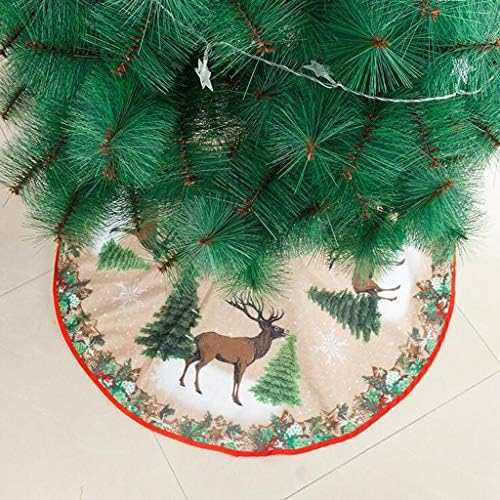 Коледна Пола, с Диаметър от 32 инча Отдолу-Коледна Украса на Дърво Украшение Дърво Начало Декор Бисерная Венец Декор