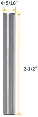 Дюбельные пина POWERTEC 71478 от закалена стомана 5/16 инча | Термообработанные и точна форма за прецизно изравняване