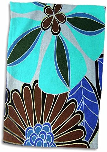 Кърпи 3dRose Florene с абстрактно цветен модел - Floral Party II - (twl-22598-1)