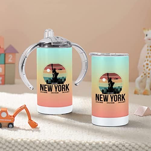 Най-добрата чаша за пиене в Ню Йорк - Детска чаша За Пиене със Статуята на Свободата - Реколта чаша За Пиене