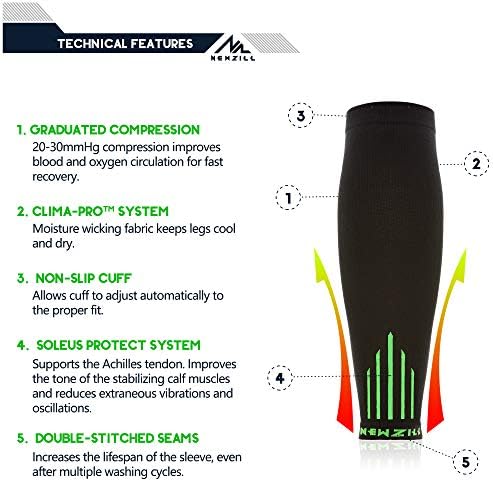 Компресия чорапогащи NEWZILL (20-30 мм hg. супена) за мъже и жени - Идеален вариант за нашите компрессионным носкам -