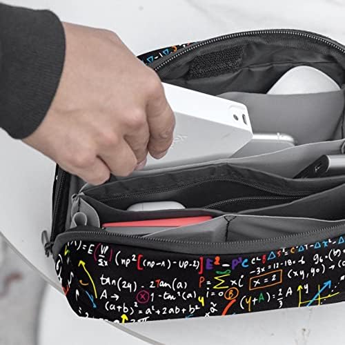 Калъф за носене, чанта, USB-кабел, органайзер, джобен аксесоар, портфейл с цип, математически уравнения, раскрашенные
