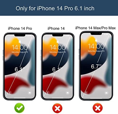 DONBAO е Съвместим с калъф за iPhone 14 Pro, Чантата с държач за карти, въртяща се на 360 °, Притежател на пръстена на