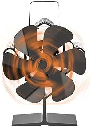 Вентилатор за печки, захранвани от GaYouny Вентилатор за печки, захранвани от топлина за Бързо стартиране за Дърва за