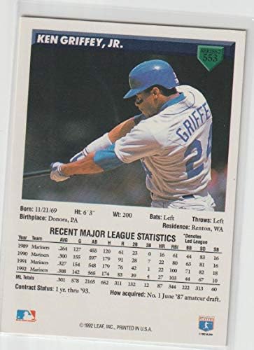 Кен Гриффи младши (Бейзболна картичка) 1993 Donruss - [Базата] 553