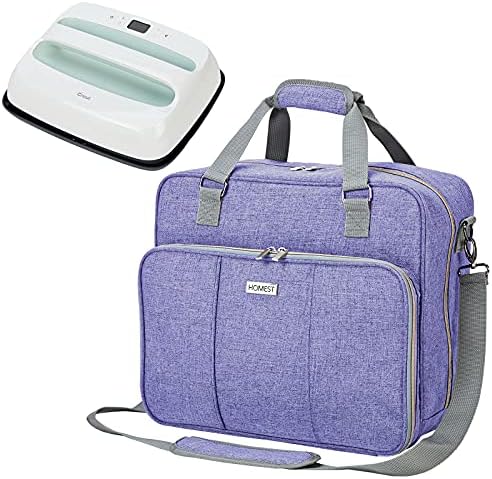 ДОМАШЕН калъф за носене Cricut Easy Press 2 (12 x 10), Чанта-тоут, Съвместима с термопрессом Cricut, лилави цветове (само