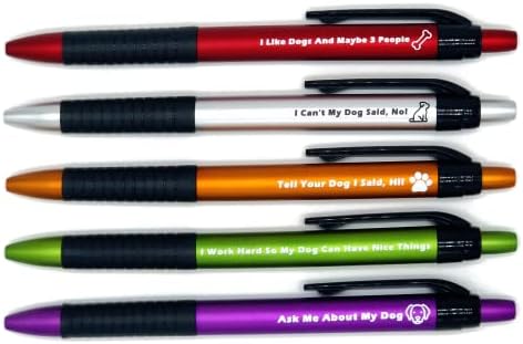 Любителите на кучета Uncle's Смешни Pens - Набор от 5 дръжки Забавни химикалки за любителите на кучета и техните собственици!