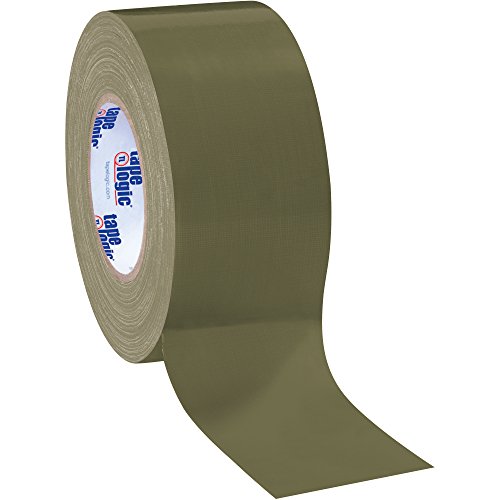 Кутии Тиксо Fast Tape Логика, 10 Mils, 3 x 60 ярда, маслинено-зелено (опаковка от 3 броя)