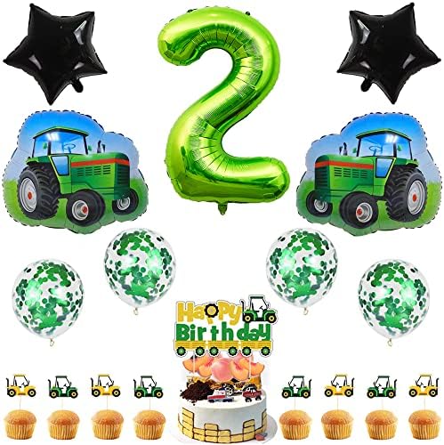 Балони за парти в чест на рождения Ден на Kawailay Tractor 2nd Jumbo Tractor Балони за рождения Ден на Тема Селскостопански
