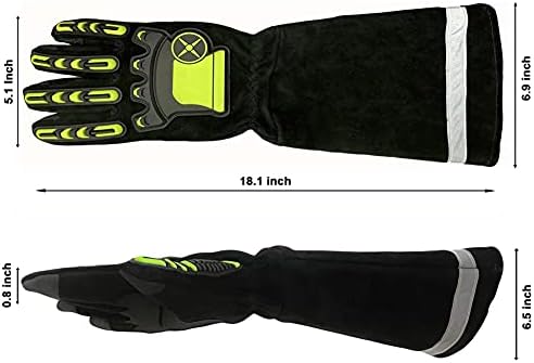 Ръкавици за защита От Ухапвания на Змии V-Cheetong, Инструмент За Ловкого Лечение С Животни, Подсилена с Кевлар Защита