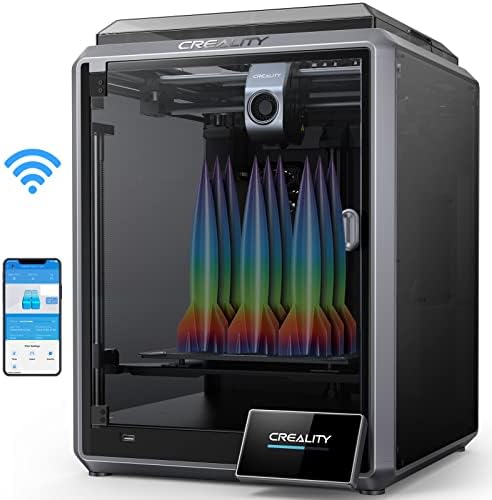 Официален 3D принтер Creality K1, бързо печатна машина, скорост 600 мм/с, управление по Wi-Fi, самодиагностика, без пръстени