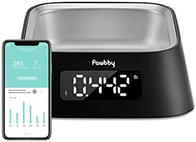 Купа за претегляне PAWBBY Пет Smart с вдигане на 7 °, Персонално Наблюдение на данни за Хранене, Управление на приложението
