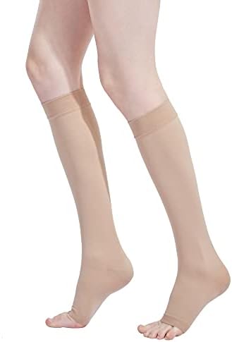 Компресия чорапи за мъже, жени и бременни, Компресия Чорапи с отворени пръсти от 20-30 мм hg.календар.