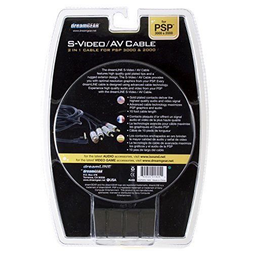 dreamGEAR S-Video /AV кабел за Sony PSP 2000/3000