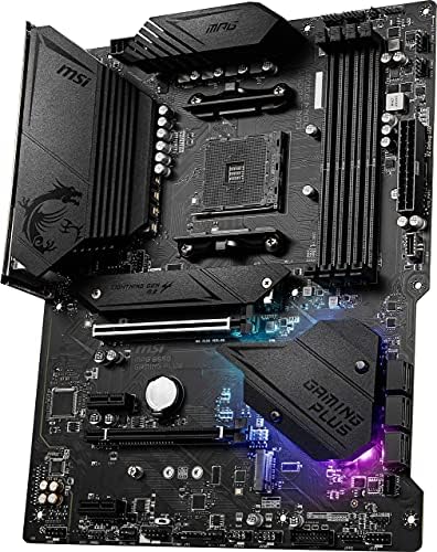 Дънна платка MSI MPG B550 Gaming Plus за компютърни игри (AMD AM4, Ryzen 5000 и 3000 серии, DDR4, PCIe 4.0, SATA 6 gb
