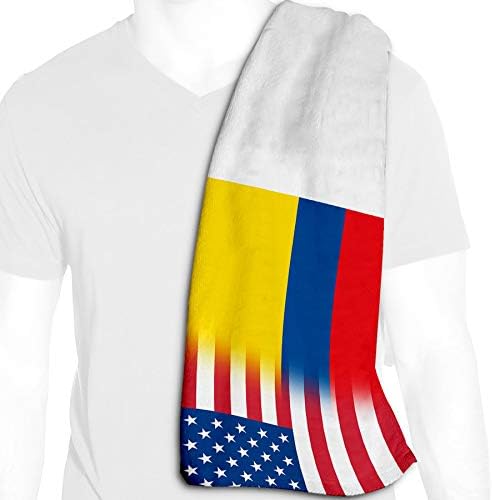Най-доброто Охлаждащо кърпа от микрофибър ExpressItBest - 12 x 36 - Flag of Colombia (Колумбия) - Флаг Колумбия
