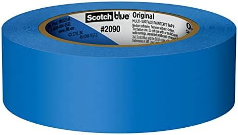 Малярная лента ScotchBlue Original с няколко повърхности, Синя, Малярная лента Предпазва повърхността и лесно се отстраняват,