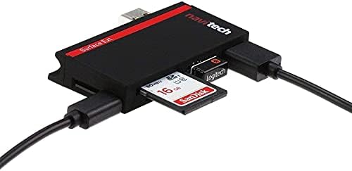 Navitech 2 в 1 Лаптоп /Таблет USB 3.0 /2.0 на Адаптер-hub /Вход Micro USB устройство за четене на карти SD/Micro SD слот,