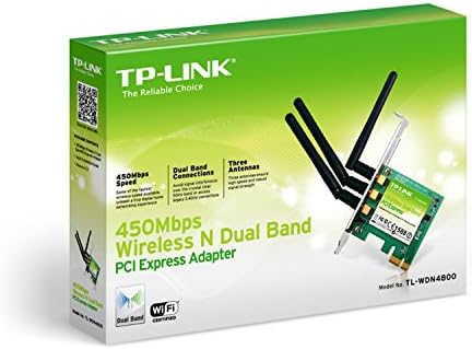 Двойна лента Безжичен адаптер PCI Express TP-Link TL-WDN4800 N900 с
