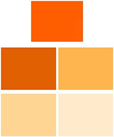 shengzkc 16x20 см /40x50 см Комплект Прозрачни Листове с Гелевым Филтър за корекция на цветовете, Златисто-Оранжево Пълен