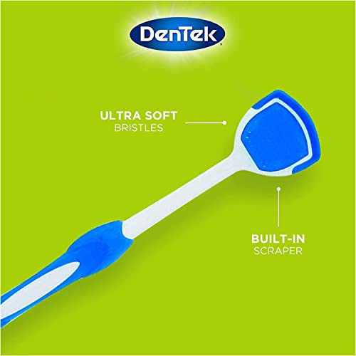 Конец за зъби DenTek Triple Clean Advanced Clean 150 бр + препарат за почистване на езика Orabrush Помага да се бори