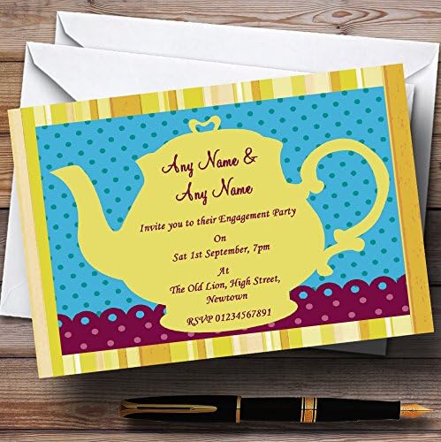 Персонални Покани на Винтажную парти по повод Ангажименти в Голям Жълт Чайника