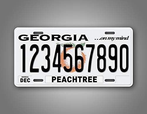 Знаци и етикети на линия Custom Georgia On My Mind 1997-2003 Регистрационен номер Всеки Текст Персонални Автометка GA