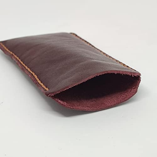 Чанта-кобур от естествена кожа за Sony Xperia 10, Калъф за вашия телефон ръчна изработка от естествена кожа, Изработен