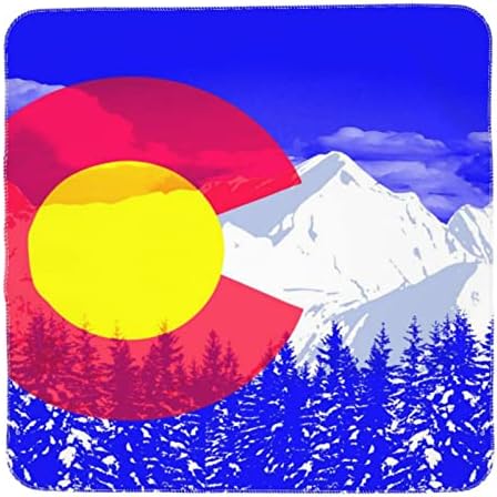 Флаг на щата Колорадо Детско Одеало, Като Одеало за Бебета, Калъф за Свободни Новородени, Обвивка на Детска Количка