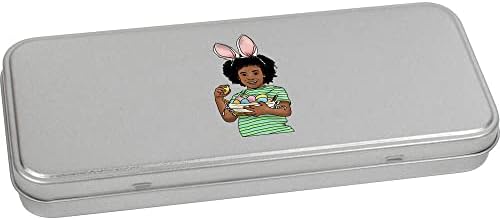 Метална Лидице кутия за канцеларски материали Azeeda Easter Boy на панти / Кутия за съхранение (TT00190987)