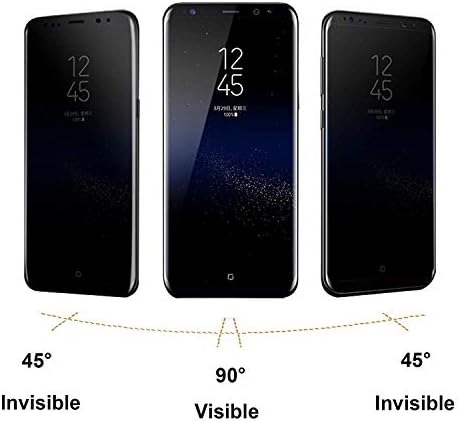 Maxwolf [2] Защитно фолио за Samsung Galaxy S9 от закалено стъкло със защита от шпионски софтуер, 3D извити, Против надраскване,