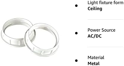 Алуминиево Затеняющее пръстен Уестингхаус Lighting FBA 7000100 за Контакти среден размер, бял