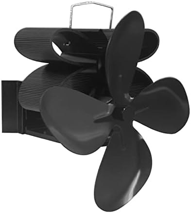 Вентилатор за камина SYXYSM Вентилатор за дърва с 6 остриета Вентилатор за печки с топлинна захранването Без електричество