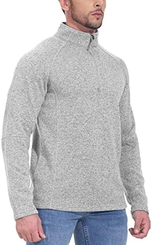 Мъжки яке Gopune на една четвърт от мълния с дълъг Ръкав, Уличен Спортен Пуловер, Пуловер