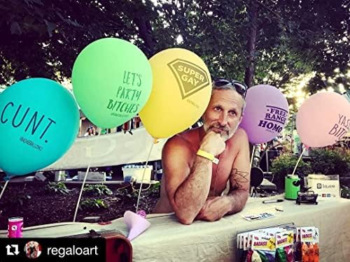 Комплект за празнуване на прайда Badass Balloons® Украса за ЛГБТ-партита, Украси за Месец Прайда, балони, Знаме на гей-парад,
