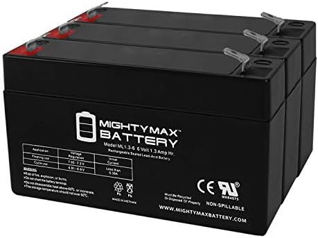 Подмяна на SLA батерии 6V 1.3 AH за Sartorius PT600 Баланс Balance - 3 опаковки