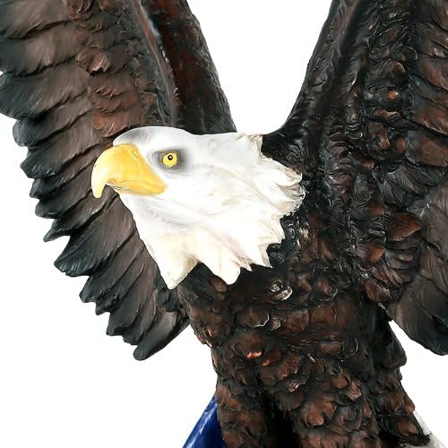 Тихоокеанския Подарък Съдове Американски Орел с Американския Флаг на Звезди и Ленти на Стария Блестящ Банер Статуетка